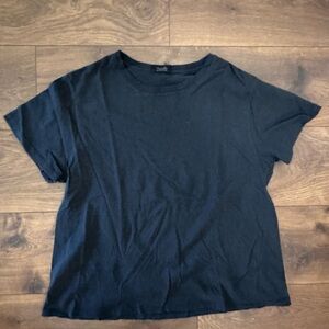 Nuuds Black Boxy Short Sleeve T-Shirt